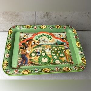 Cabbage Patch Kids Metal Tray with Fold-Up Legs 1983 Appalachian Art Works Inc.